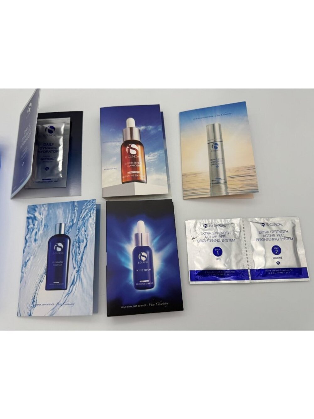 iS Clinical Sample Pack Variety Bundle Lot of 6 Samples New Never Used